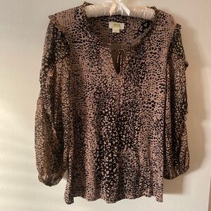 Anthropologie Maeve Long Sleeve Top size small